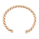 9ct Yellow Gold Patterned Twist Torque Bangle