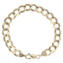14ct Yellow Gold Curb Bracelet 8.5"