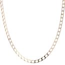 9ct Yellow Gold Square Curb Chain 24"