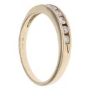 9ct Yellow Gold 0.30ct Brilliant Cut Diamond Half Eternity Ring