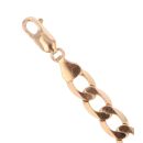 9ct Yellow Gold Curb Bracelet 8"