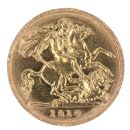 1910 Edward VII Large Head UK Half Sovereign Coin