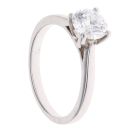 Platinum 1.07ct Brilliant Cut Lab Grown Diamond Solitaire Ring