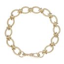 9ct Yellow Gold Fancy Bracelet 8"
