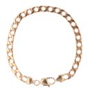 9ct Yellow Gold Curb Bracelet 9"