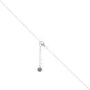 Sterling Silver Cubic Zirconia Padlock Pendant and Chain 16" by Icesia
