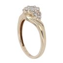 9ct Yellow Gold 0.50ct Brilliant Cut Diamond Cluster Ring