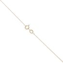 18ct Yellow Gold 0.33ct Princess Cut Diamond Solitaire Pedant and Chain 18"
