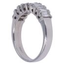 18ct White Gold 1.50ct Baguette Cut Diamond Half Eternity Ring