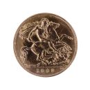 1909 Edward VII Large Head UK Half Sovereign Coin