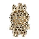 14ct Yellow Gold Black Gemstone Bunny Pendant