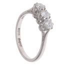 Platinum 0.65ct Brilliant Cut Diamond Trilogy Ring