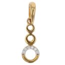 22ct Yellow Gold Cubic Zirconia Orbit Pendant