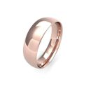 9ct Rose Gold Traditional Court Wedding Band 6mm