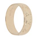 9ct Yellow Gold Patterned Wedding Band 6.5mm