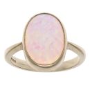 9ct Yellow Gold Created Opal Single Stone Ring