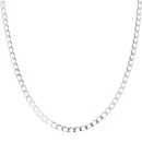 9ct White Gold Curb Chain 22"