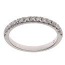 Platinum 0.15ct Diamond Half Eternity Ring