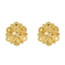 22ct Yellow Gold Granulation Stud Earrings