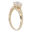 14ct Yellow Gold Cubic Zirconia Single Stone Ring