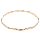 18ct Yellow Gold Patterned Bangle