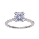 Sterling Silver Cubic Zirconia Ring by Icesia