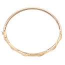 9ct Yellow Gold Patterned and Textured Hinged Bangle