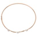 9ct Yellow Gold Cubic Zirconia Three Stone Bangle