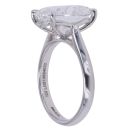 9ct White Gold 5.00ct Oval Cut Lab Grown Diamond Solitaire Ring