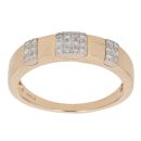 18ct Yellow And White Gold 0.20ct Brilliant Cut Diamond Fancy Ring