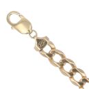 9ct Yellow Gold Curb Bracelet 9"