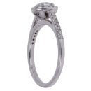 18ct White Gold 0.55ct Princess and Brilliant Cut Diamond Cluster Ring