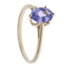 9ct Yellow Gold Tanzanite Single Stone Ring
