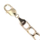 9ct Yellow Gold Square Curb Bracelet 9"
