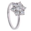 18ct White Gold 1.26ct Brilliant Cut Diamond Daisy Cluster Ring