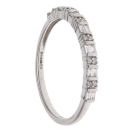 9ct White Gold 0.20ct Mixed Cut Diamond Fancy Ring