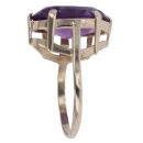9ct Yellow Gold Amethyst Single Stone Ring
