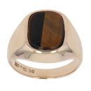 9ct Yellow Gold Tiger's Eye Signet Ring