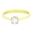 18ct Yellow Gold 0.25ct Diamond Solitaire Ring