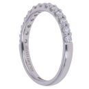 9ct White Gold 0.50ct Brilliant Cut Lab Grown Diamond Half Eternity Ring
