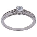 18ct White Gold 0.54ct Brilliant Cut Diamond Solitaire Ring