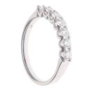 Platinum 1.00ct Brilliant Cut Lab Grown Diamond Seven Stone Ring