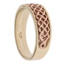9ct Yellow and Rose Gold Annwyl Clogau Wedding Band 7mm
