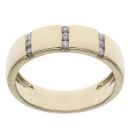 9ct Yellow Gold 0.15ct Brilliant Cut Diamond Fancy Ring