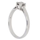 Platinum 0.20ct Brilliant Cut Diamond Solitaire Ring
