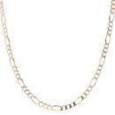 9ct Yellow Gold Figaro Chain 22"