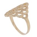 9ct Yellow Gold Patterned Cut Out Fancy Ring