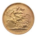 1967 Elizabeth II First Portrait UK Full Sovereign Coin