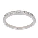18ct White Gold 0.30ct Baguette Cut Diamond Half Eternity Ring