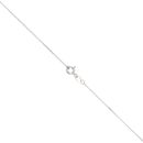 9ct White Gold 0.06cts Diamond And Sapphire Pendant And 16" Chain by Anya Belle